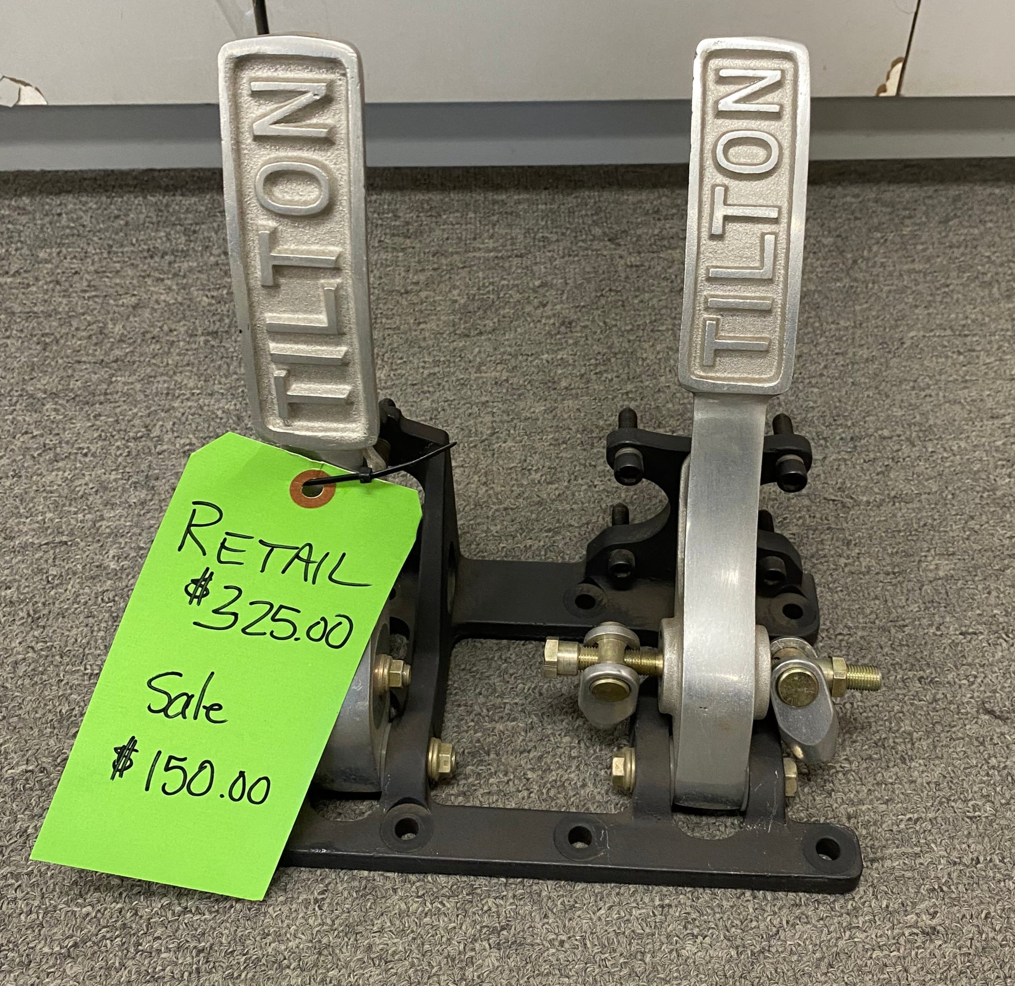 USED TILTON FLOOR MOUNTED PEDAL ASSEMBLY