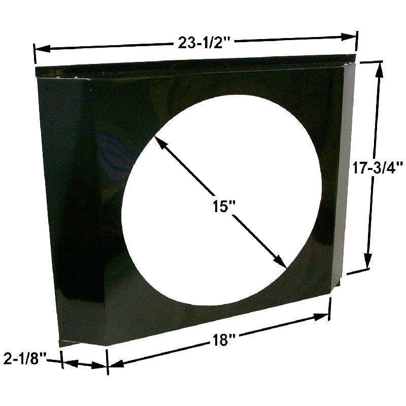 FAN SHRD,VRTCL MT,28" RAD,MILL