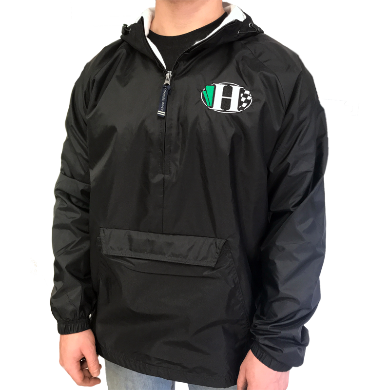 JACKET - HOODED PULLOVER, BLACK