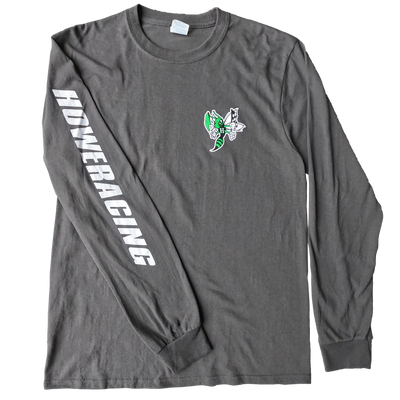 T-SHIRT - LONG SLEEVE, CHARCOAL