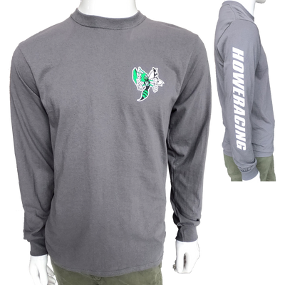 T-SHIRT - LONG SLEEVE, CHARCOAL