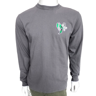 T-SHIRT - LONG SLEEVE, CHARCOAL