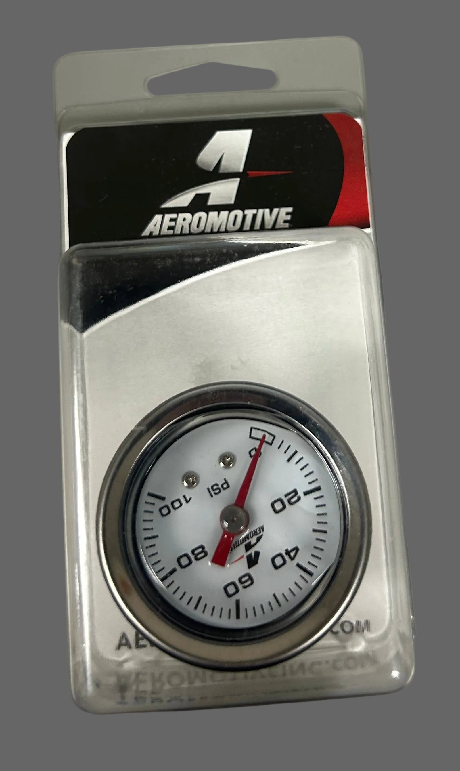 NEW (DISCONTINUED), AFS15633 FUEL PRESSURE GAUGE 0-100 PSI, AEROMOTIVE