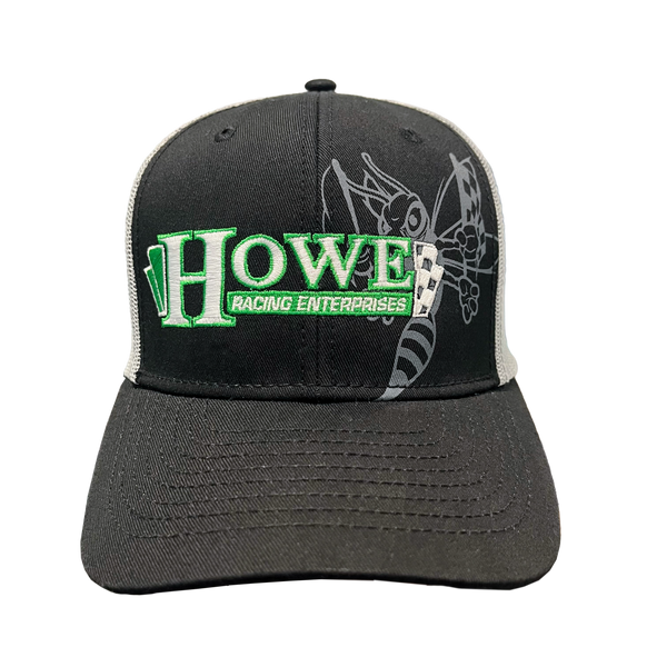 HAT - BLACK AND CHARCOAL HORNET - Howe Racing Enterprises, Inc