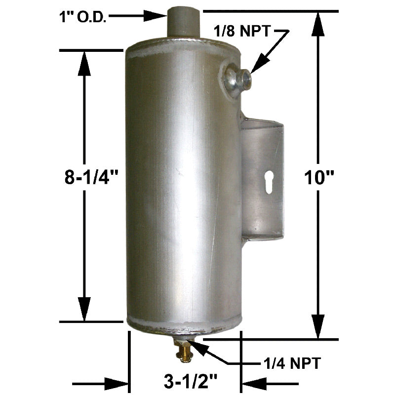 VERTICAL OVERFLOW TANK - STANDARD STRAIGHT BRACKET - Howe Racing ...