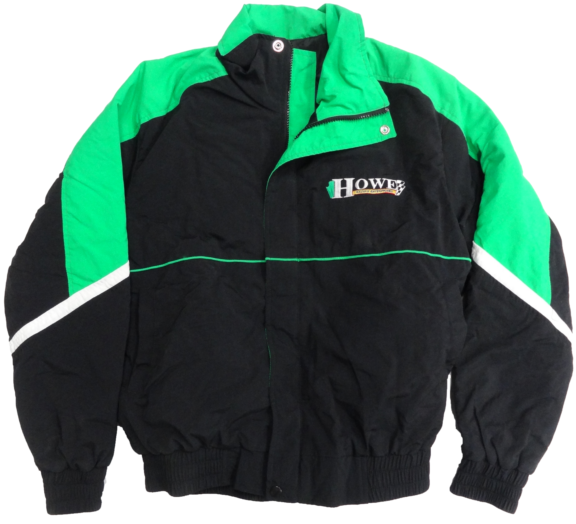 Vintage Nylon Green and Black Jacket SMALL ONLY