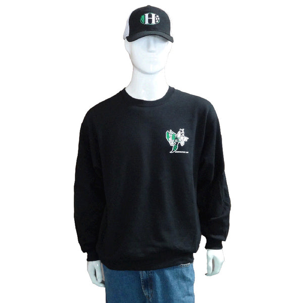 CREWNECK SWEATSHIRT - BLACK - Howe Racing Enterprises, Inc