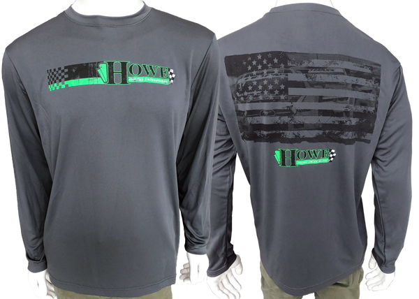 PERFORMANCE T-SHIRT - LONG SLEEVE, IRON GREY - Howe Racing Enterprises, Inc