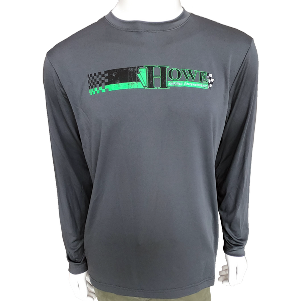 PERFORMANCE T-SHIRT - LONG SLEEVE, IRON GREY - Howe Racing Enterprises, Inc