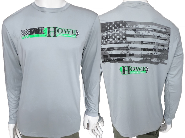 PERFORMANCE T-SHIRT - LONG SLEEVE, SILVER - Howe Racing Enterprises, Inc
